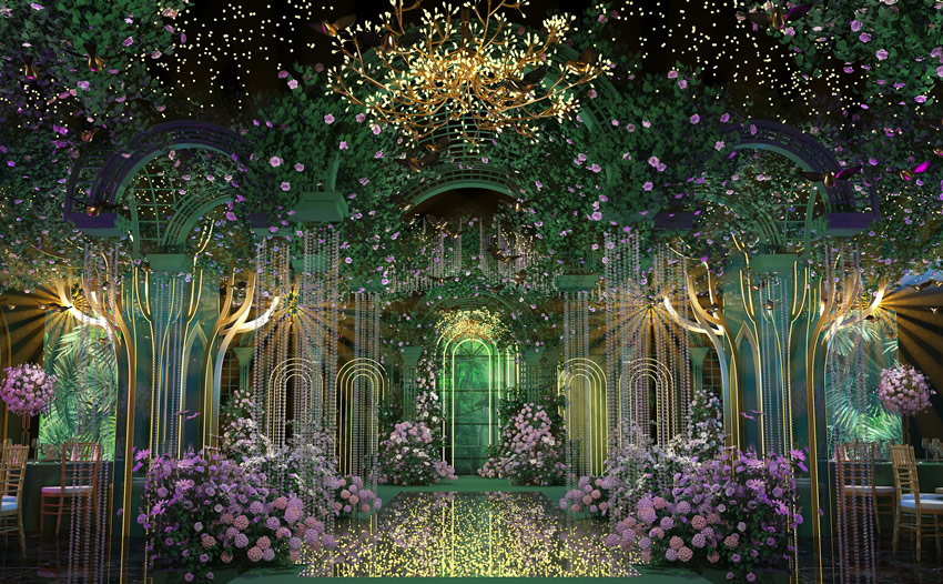 湘乡奇妙森林婚礼堂效果展示