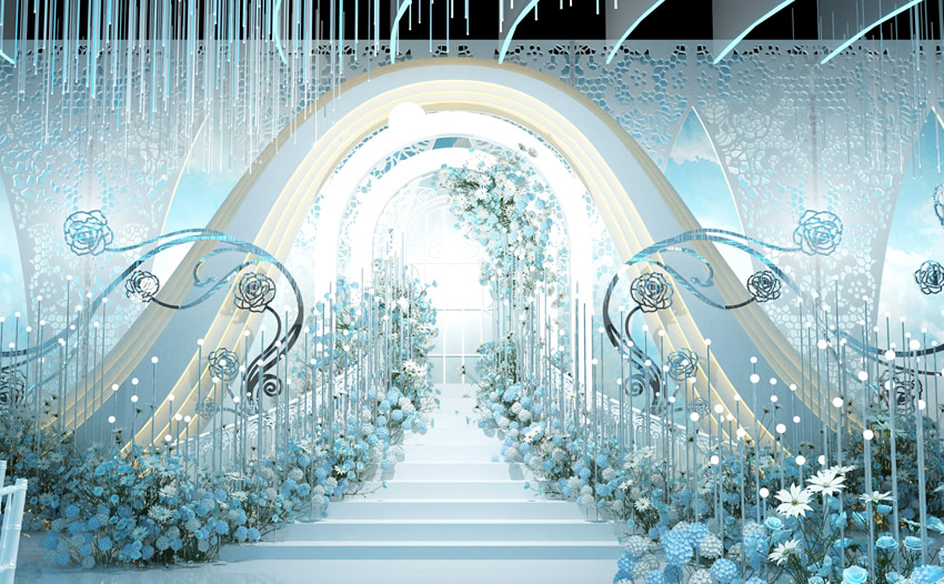 湘乡釡香烙馍村水晶厅效果展示